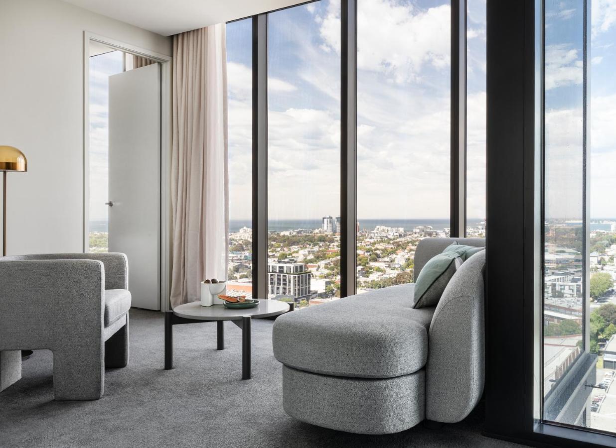 Aparthotel Oakwood Premier Melbourne Zewnętrze zdjęcie The interior of a typical apartment
