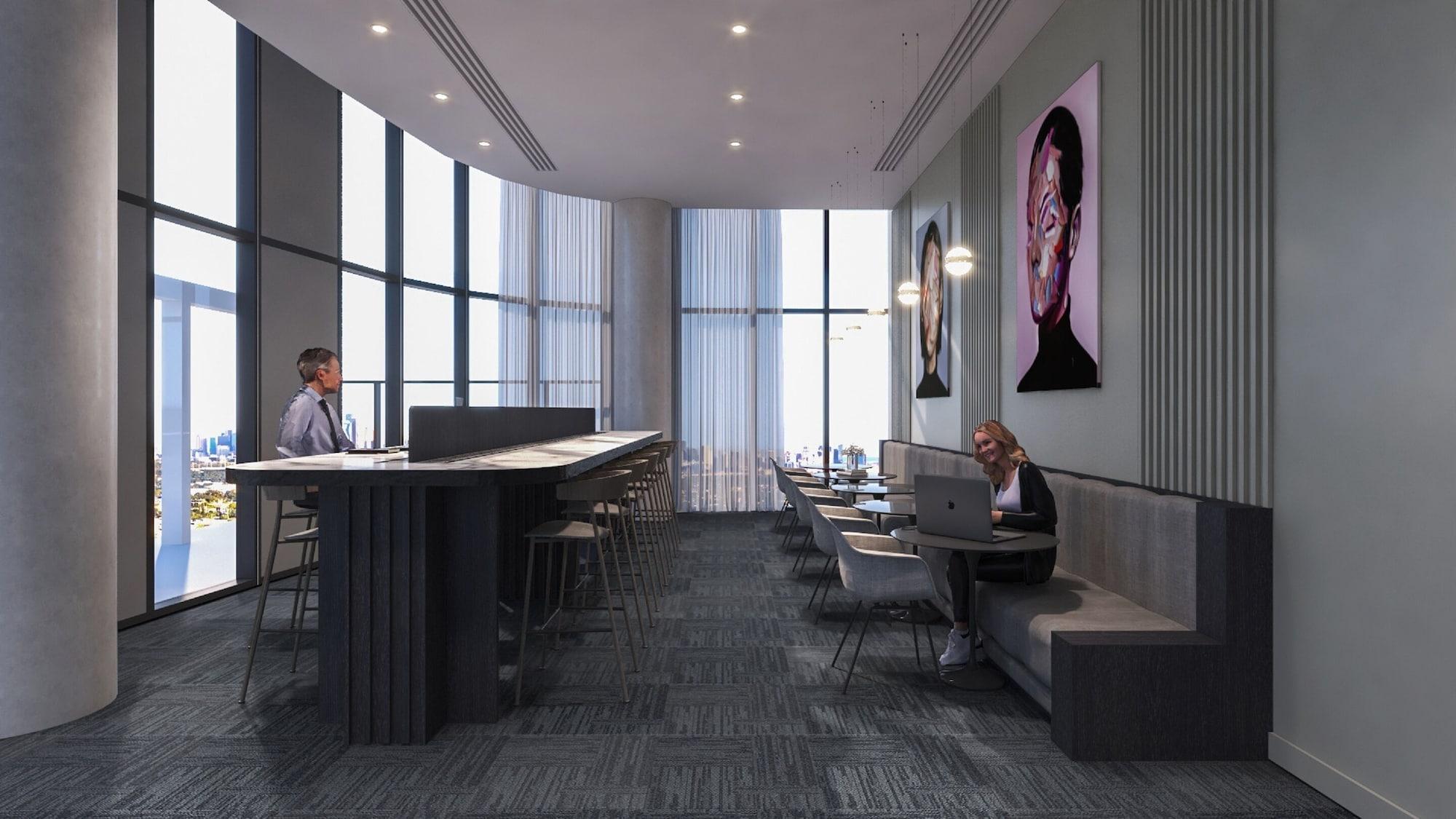 Aparthotel Oakwood Premier Melbourne Zewnętrze zdjęcie The lounge at the airport